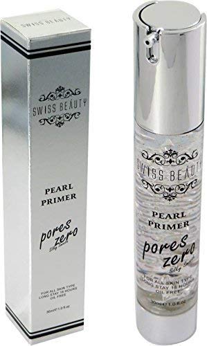 Swiss Beauty Pearl Primer, Prime Light, Face Makeup, Pearl-Pores, 30ml