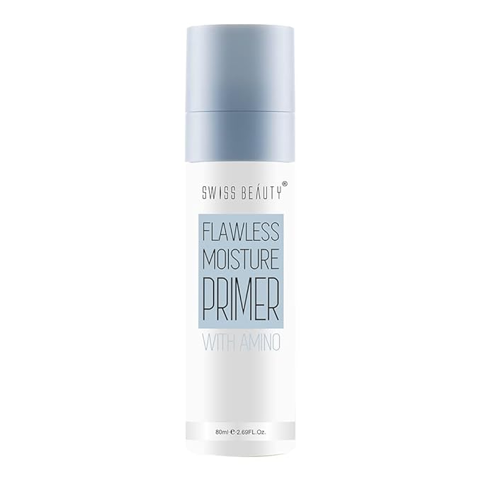 Swiss Beauty Flawless Moisture Primer with amino, Face Makeup, White, 80ml