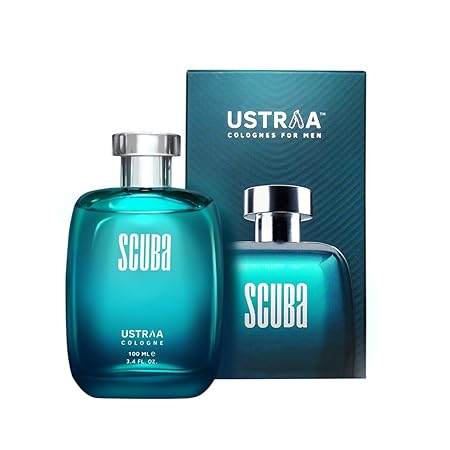 Ustraa Scuba Cologne - 100ml - Perfume for Men | With lively, spicy and deep aquatic notes