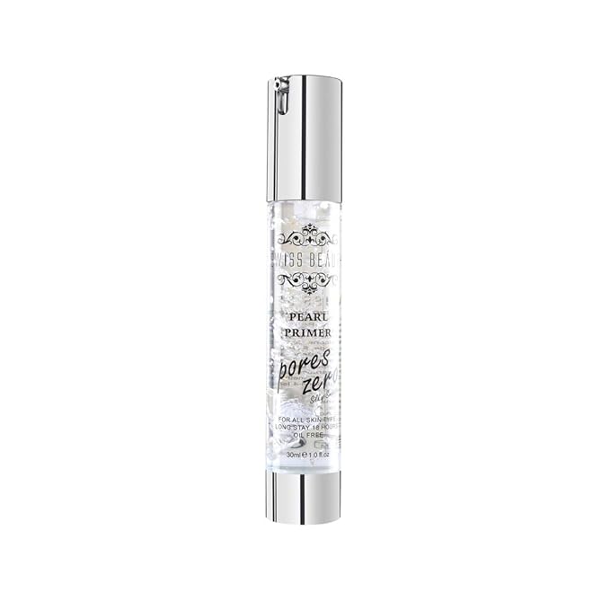 Swiss Beauty Pearl Primer, Prime Light, Face Makeup, Pearl-Pores, 30ml