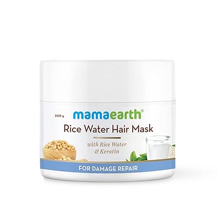 Mamaearth Rice Water For All Types Hair Mask With Rice Water & Keratin 200g