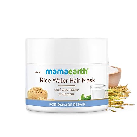 Mamaearth Rice Water For All Types Hair Mask With Rice Water & Keratin 200g