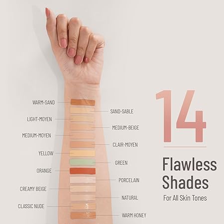 Swiss Beauty Liquid Light Weight Concealer With Full Coverage | Shade- Orange, Green, Yellow