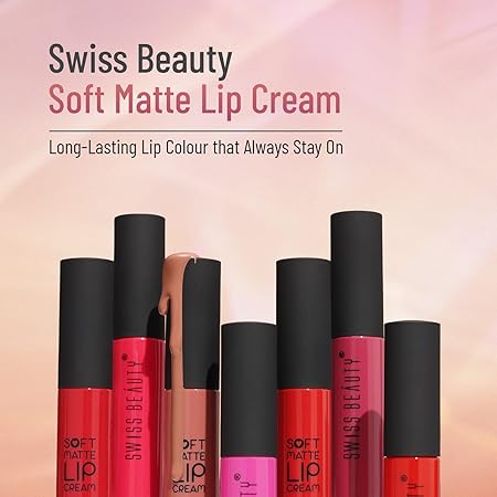 Swiss Beauty Soft Matte Lip Cream Weightless Lipstick | Long Lasting Lipstick With Velvety Finish