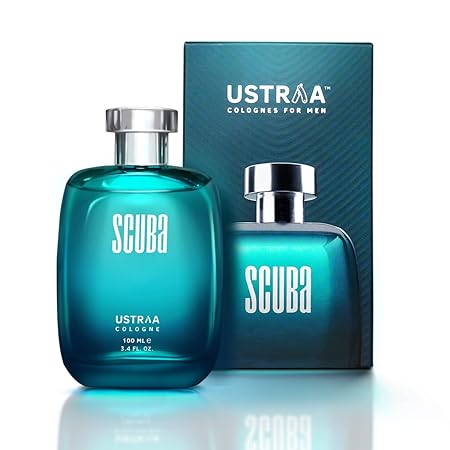 Ustraa Scuba Cologne - 100ml - Perfume for Men | With lively, spicy and deep aquatic notes