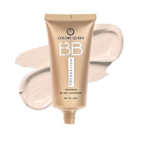 Colors Queen BB Liquid Foundation with Primer – 01 Ivory, 60ml