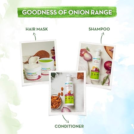 Mamaearth Onion Hair Mask for Men and Women 200ml - With Onion Oil & Organic Bamboo Vinegar