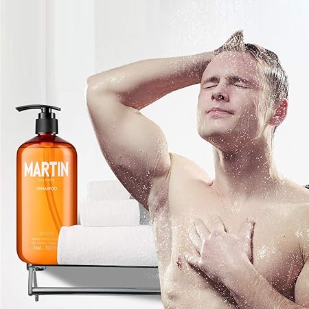 Martin 500ml Moisturizing Shampoo for Men, Cologne Fragrance Anti-dandruff Oil Control Clean Shampoo