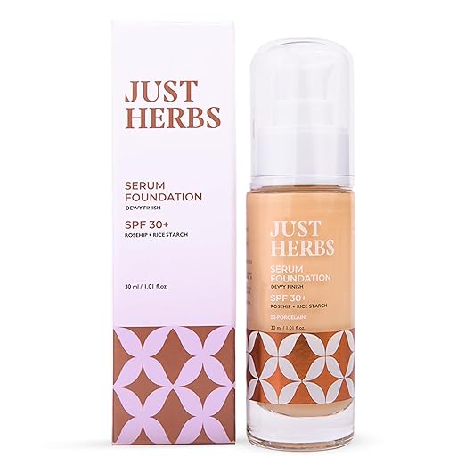 Just Herbs Serum Foundation for Face Makeup with SPF30+