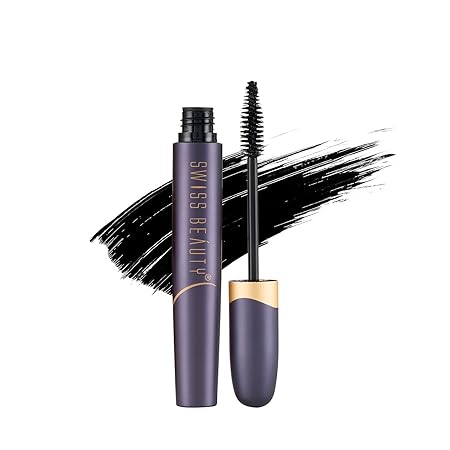 Swiss Beauty Bold Eye Super Lash Waterproof Mascara For Thicker Lashes| Black, 7.5Ml