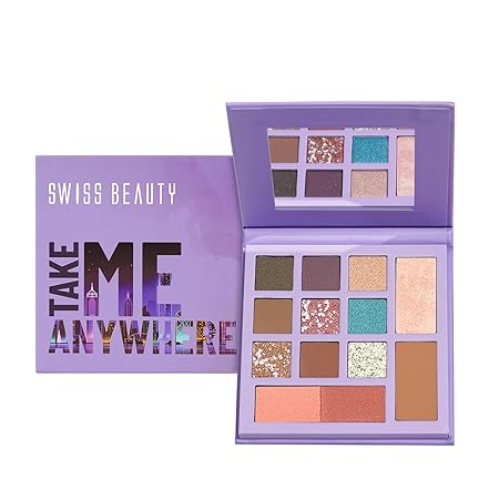 Swiss Beauty Take Me Anywhere Face and Eye Palette | Shade- Day Off, 12g