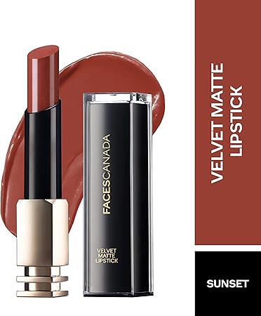 FACES CANADA Velvet Matte Lipstick Sunset 11 3.5gm  (Red, 3.5 g)