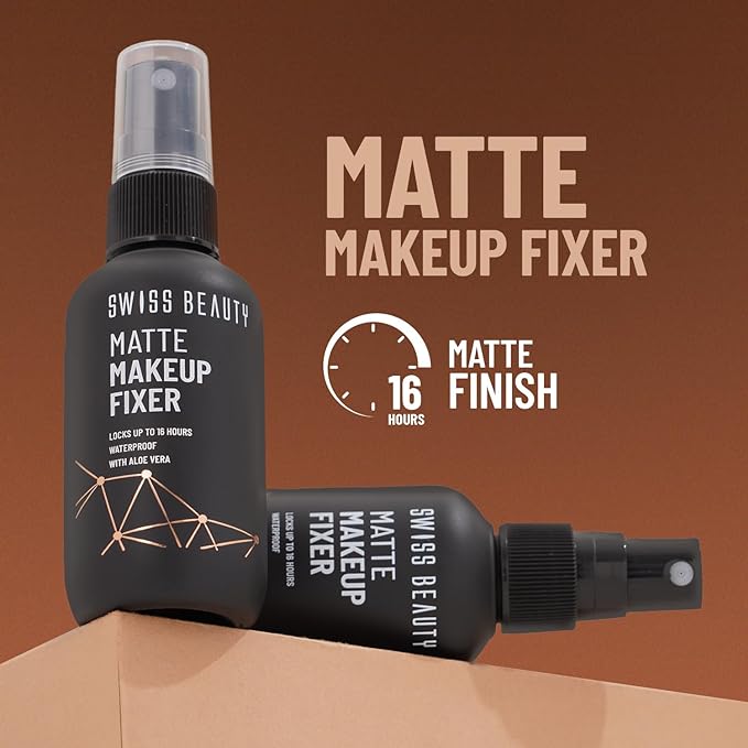 Swiss Beauty Matte Makeup Fixer | 16 Hours Matte Finish | With Vitamin E 70ml