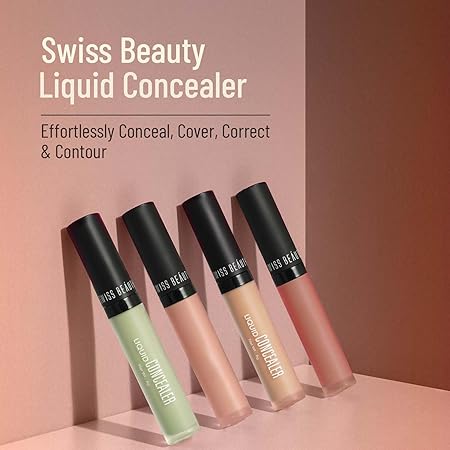 Swiss Beauty Liquid Light Weight Concealer With Full Coverage | Shade- Orange, Green, Yellow